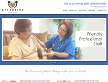 Tablet Screenshot of affectivehealthcare.com